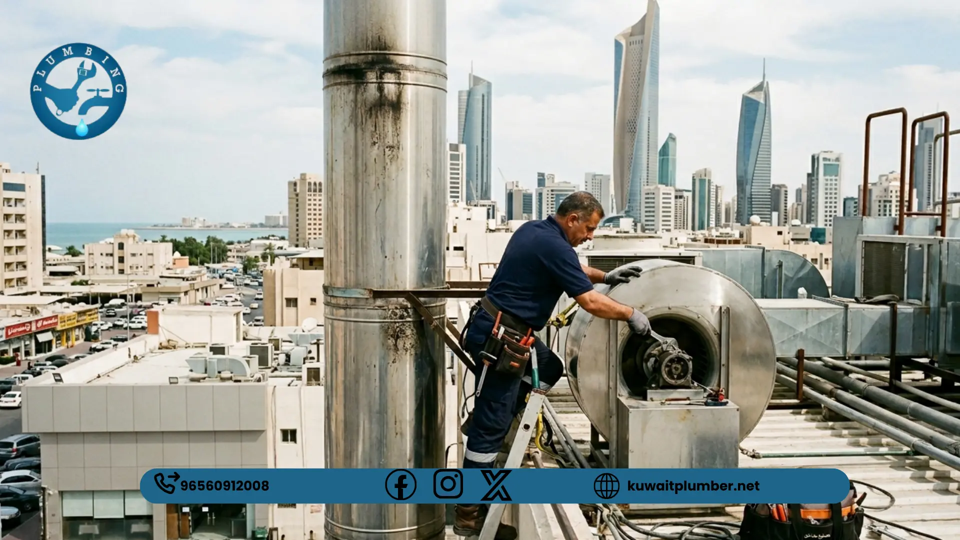 تركيب مداخن مطاعم بالكويت