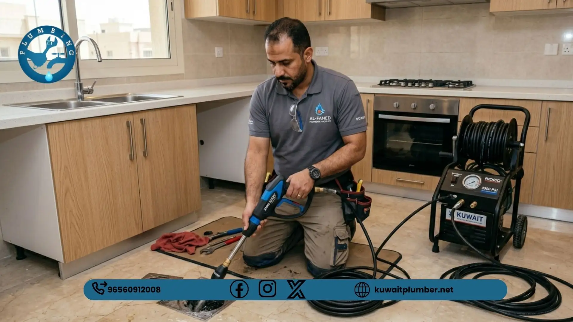 تسليك بالوعة المطبخ بالكويت 24 ساعة للتعامل مع الحالات الطارئة